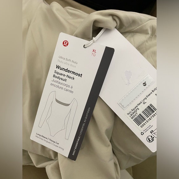 NWT Lululemon Wundermost Ultra Soft Nulu Square Neckline long Sleeve Bodysuit - Picture 6 of 6
